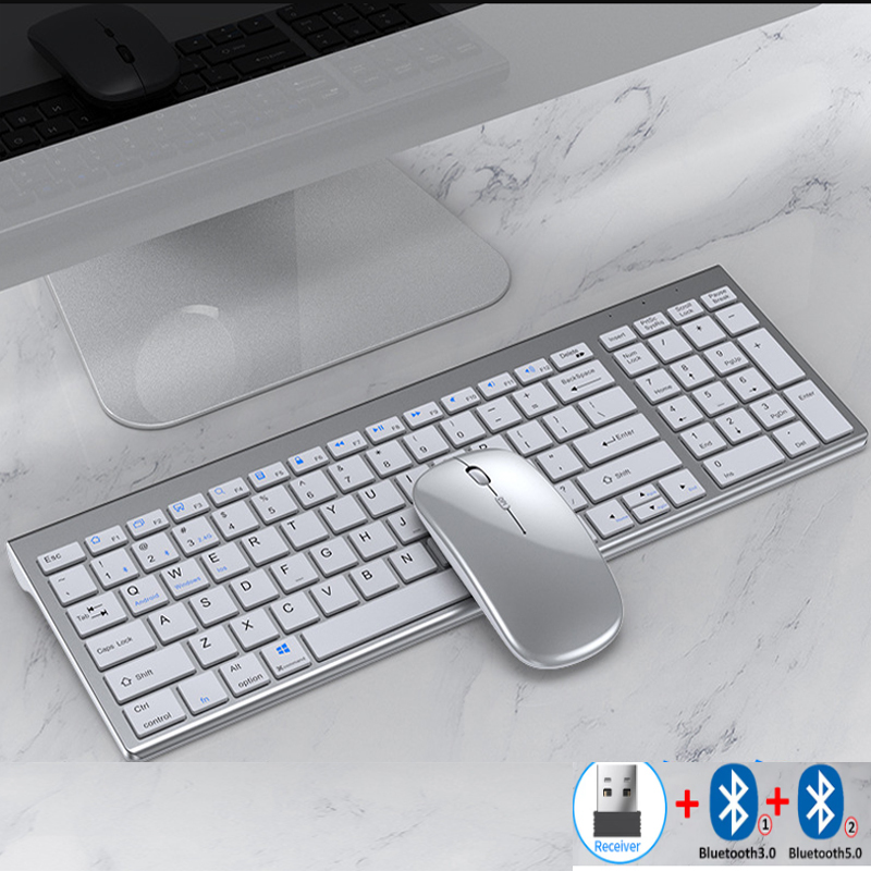 Gaming Keyboard Mouse And Headset Combo - Jomaa Slim перезаряжаемая Bluetooth-клавиатура и мышь
