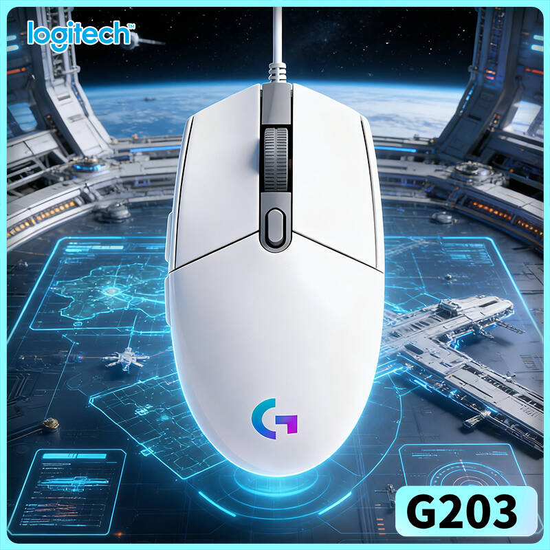 Logitech Mouse G203 - Проводная игровая мышь Logitech G203, 200-8000
