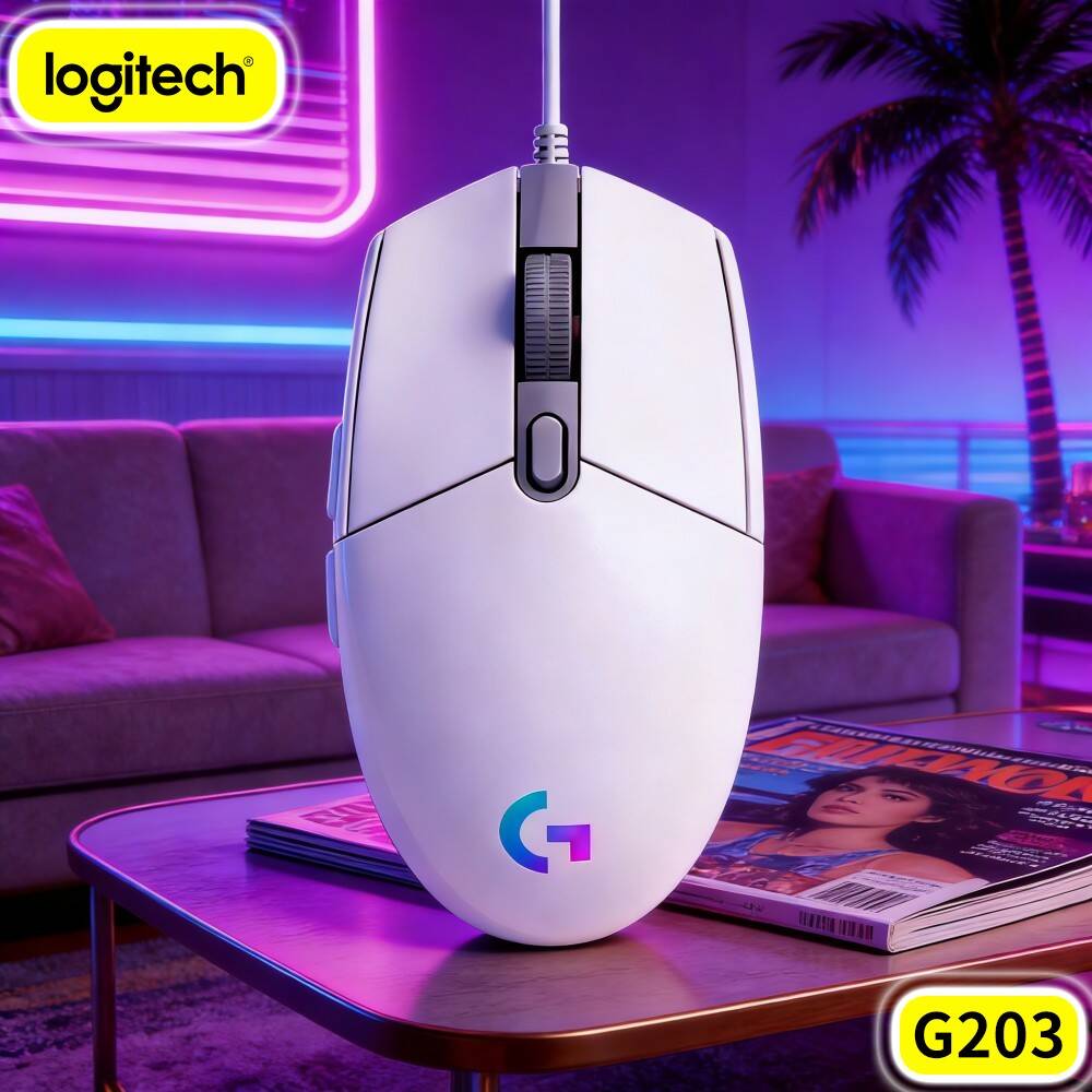 Logitech Mouse G203 - Проводная игровая мышь Logitech G203 с