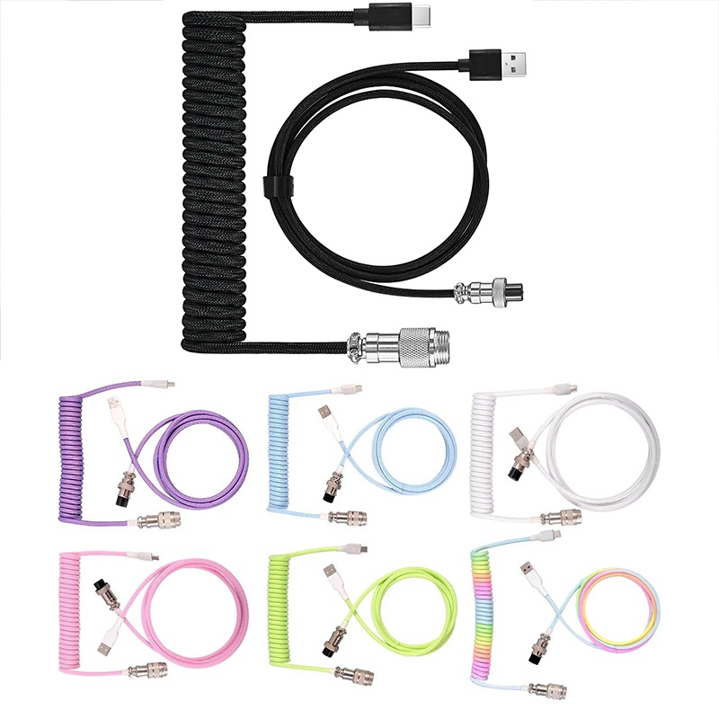 Coiled Usb Cable - Кабель USB Type C для механической