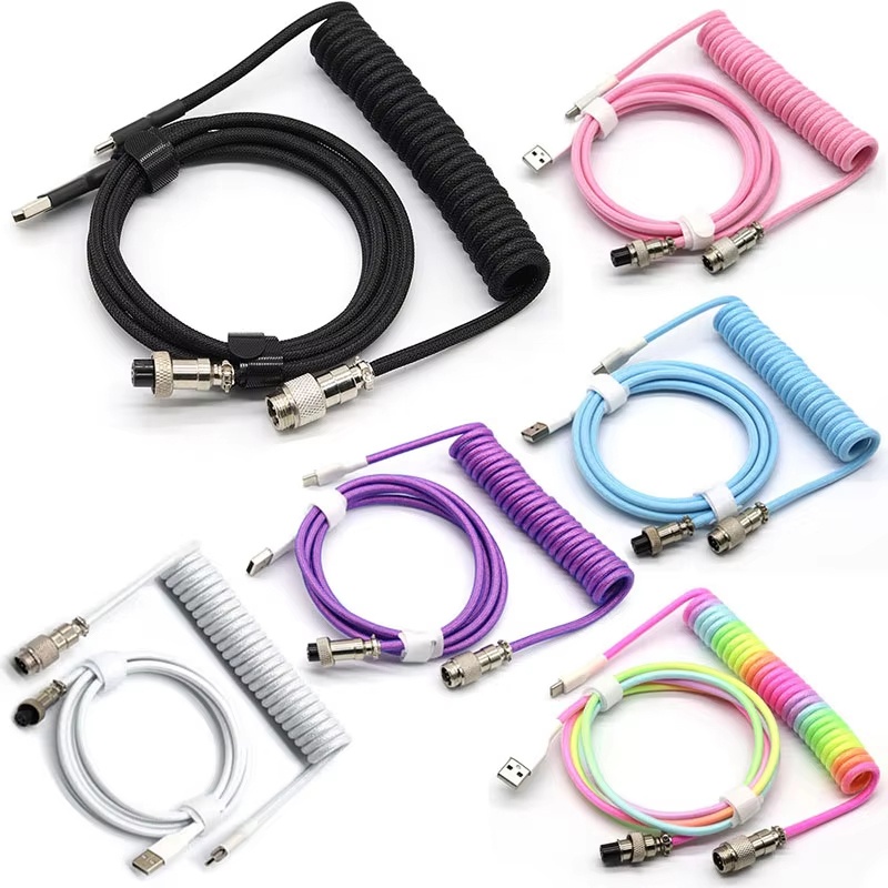 Coiled Usb Cable - Кабель USB Type-C для механической клавиатуры,