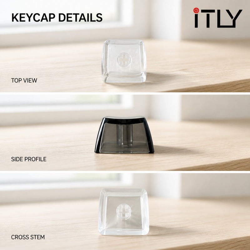 Прозрачные квадратные клавиши  – обзор и цена Keycap Puller Ring