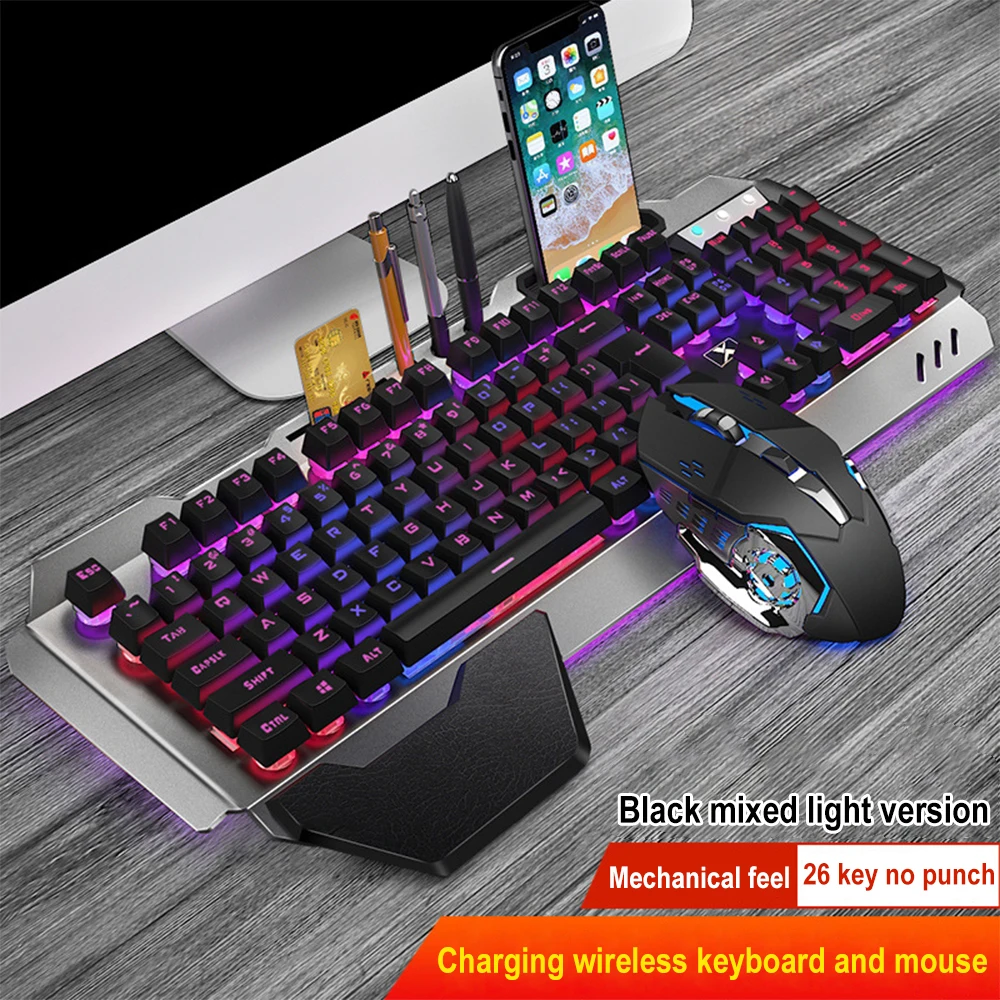 K680 перезаряжаемый 2,4G беспр – обзор и цена Gaming Keyboard Mouse And Headset Combo