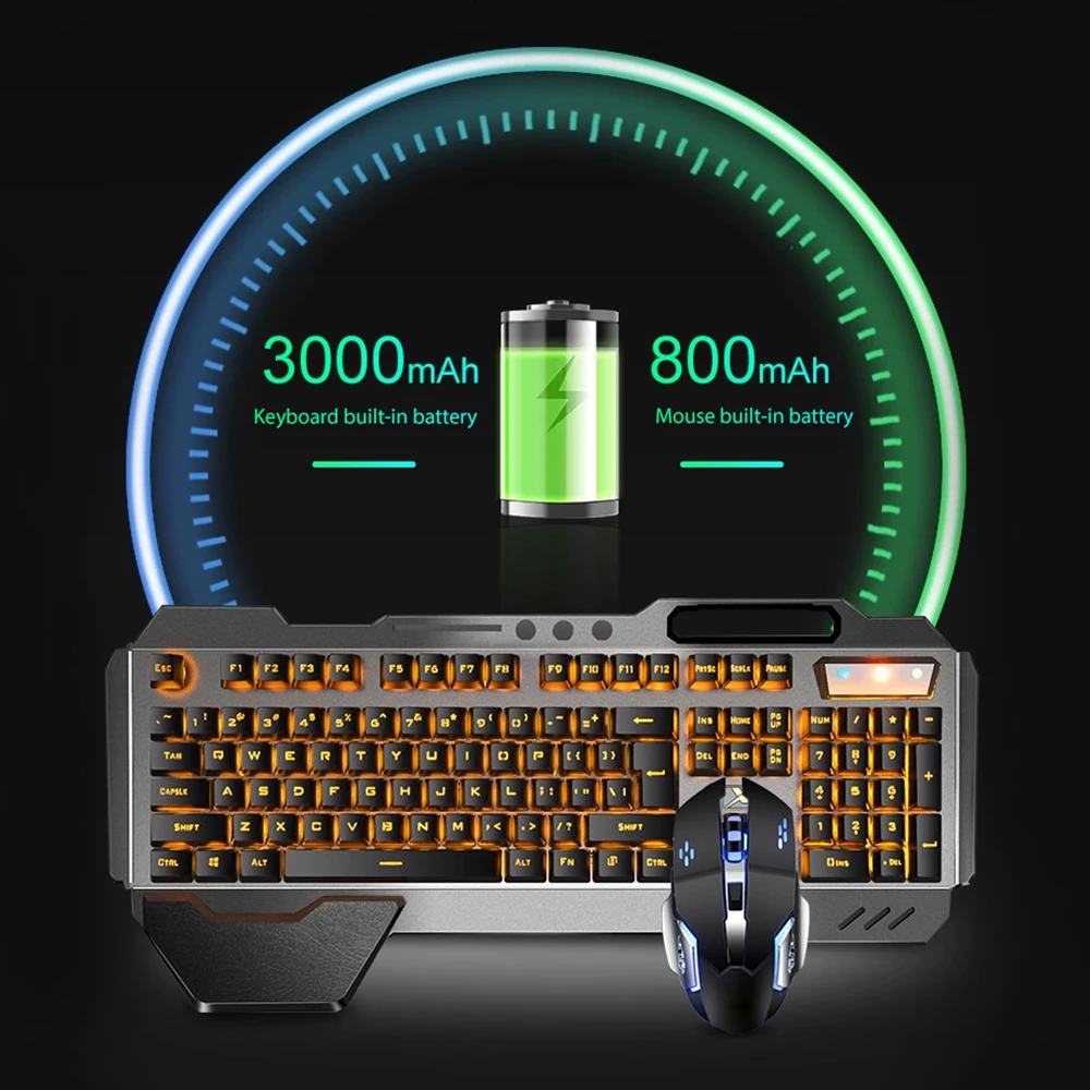 K680 перезаряжаемый 2,4G беспр – обзор и цена Gaming Keyboard Mouse And Headset Combo