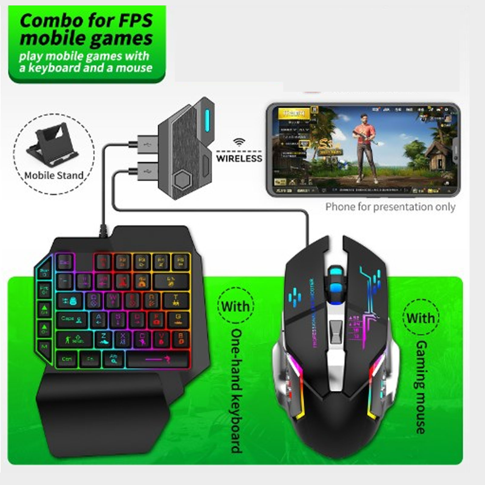 Комплект конвертера для клавиа – обзор и цена Gaming Keyboard Mouse And Headset Combo
