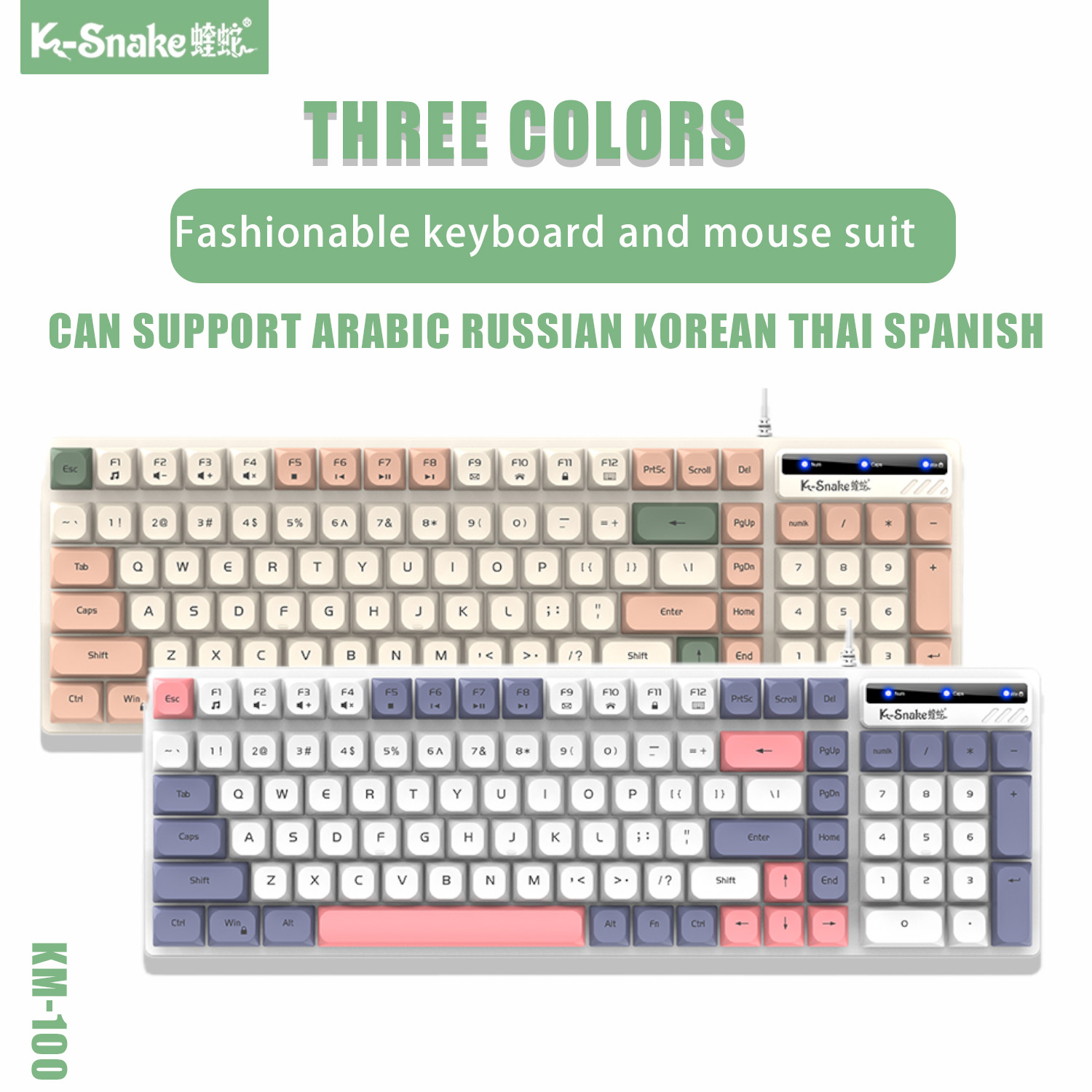 K-Snake KM100 Проводная модная – обзор и цена Gaming Keyboard Mouse And Headset Combo