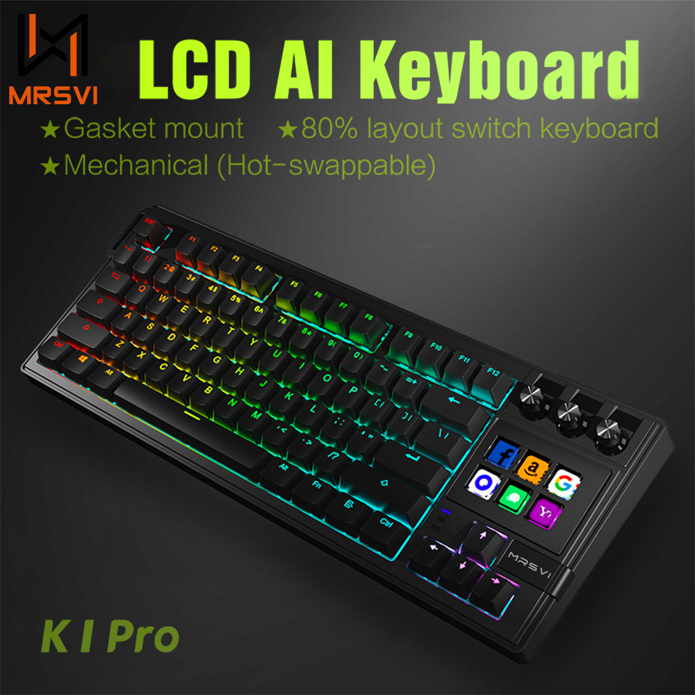 MRSVI K1 PRO Visual LCD AI Кла – обзор и цена Gaming Keyboard Corsair