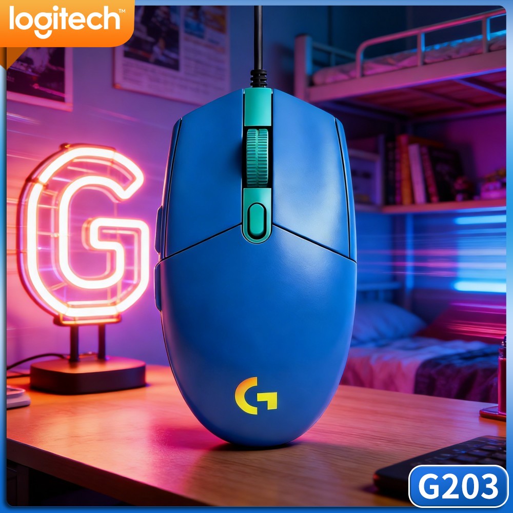 Проводная игровая мышь Logitec – обзор и цена Logitech Mouse G203